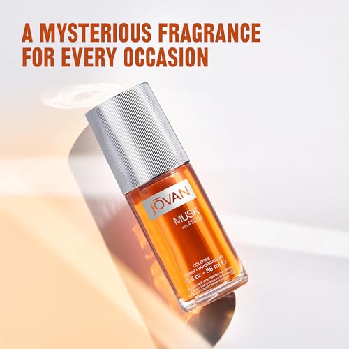 Jovan Musk for Men Eau de Cologne Spray, Long-Lasting Masculine Scent, 3 fl oz