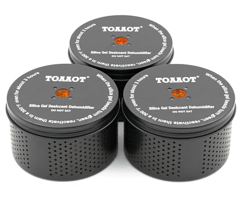 TOAAOT Reusable Gun Safe Dehumidifier, 200g Silica Gel Canister (1 Pack)