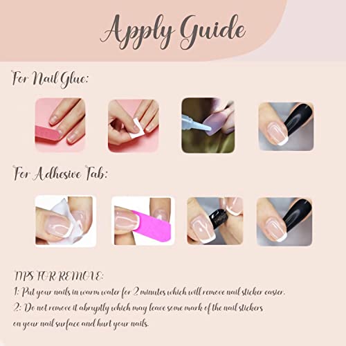 BABALAL Patriotic Press On Nails Medium Square American Flag Fake Nails
