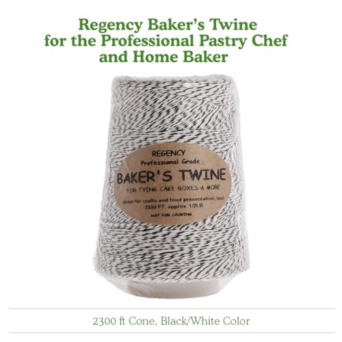 Premium Baker's Twine for Pastry Boxes, 2300ft Red & White