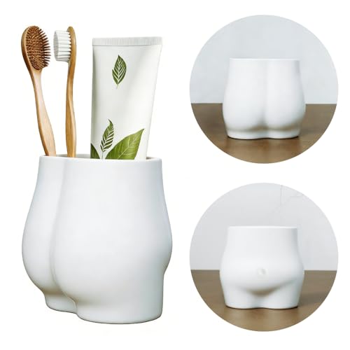 Lily's Home Silicone Toothbrush Holder - Minimalist Design with Drain Hole