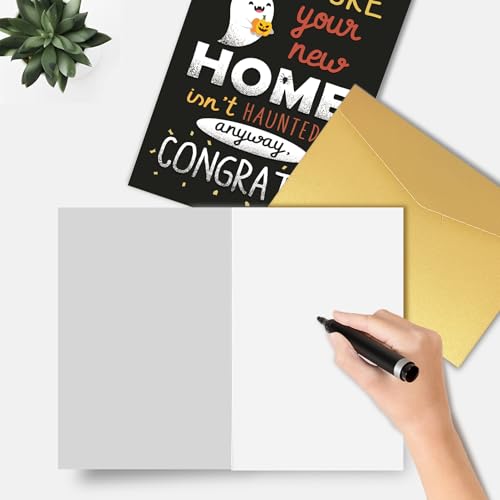 Goroar Spooky Housewarming Card - Funny Ghost Congratulations Card