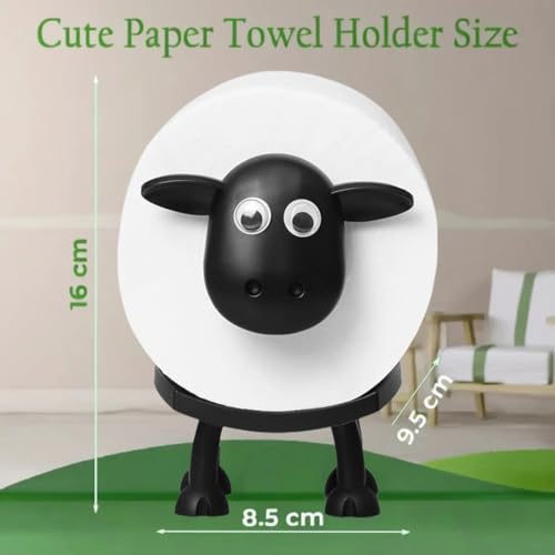 Black Sheep Toilet Paper Holder Set of 2 - 3D Printed Bathroom Decor