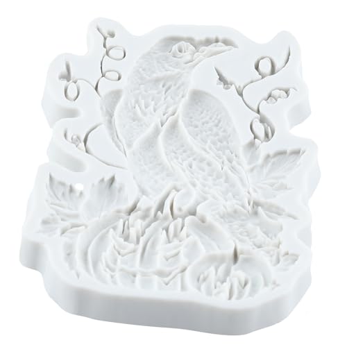 Halloween Crow Silicone Fondant Mold for Cake Decorating