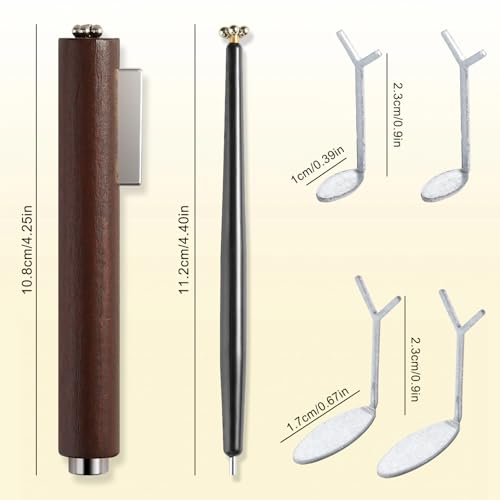 Cat Eye Nail Magnet Tool Set, 6-Piece Magnetic Pen and Heart Design Clips