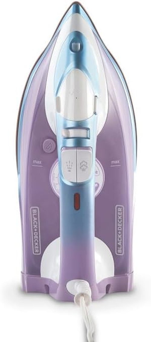 BLACK+DECKER Moonstone Iron - Ceramic Infused Soleplate & Anti-Drip Function | 50% Smoother Glide