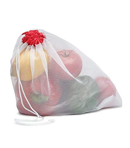 Joie Reusable Produce Bags, Nylon Mesh Grocery Storage Set - 5 Piece