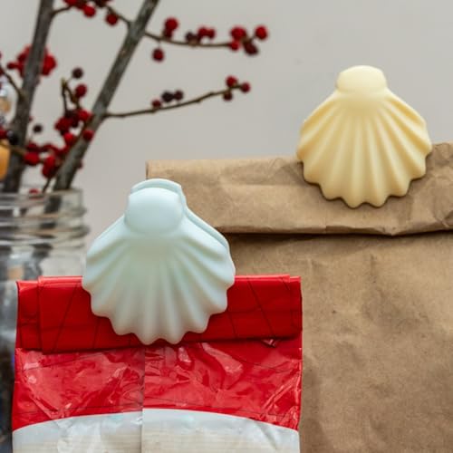 Kikkerland Seashell Bag Clips - Set of 4 Decorative Clips