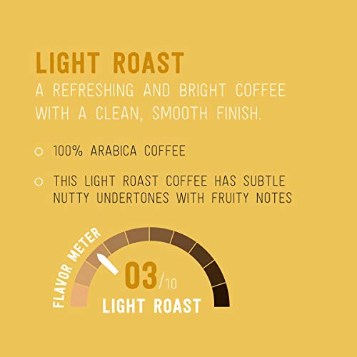 Happy Belly Light Roast Coffee Pods - 100 Count for Keurig