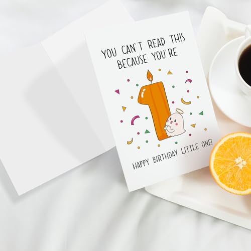 Funny 1st Birthday Halloween Card for Baby Boy or Girl