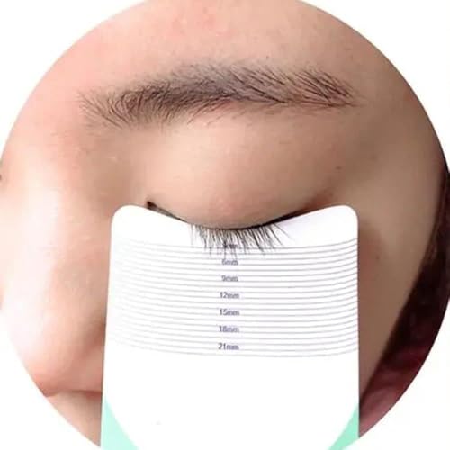 Pink Eyelash Ruler and Eyebrow Stencil Measuring Tool 2-Pack