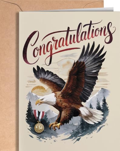 Eagle Scout Achievement Greeting Card - Congrats on Earning Rank