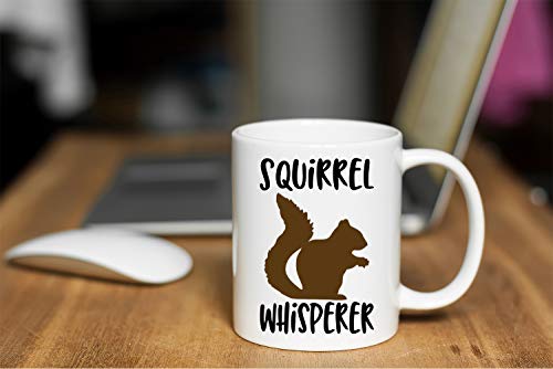 Funny Squirrel Whisperer Mug - 11oz Coffee Tea Cup for Friends and Family