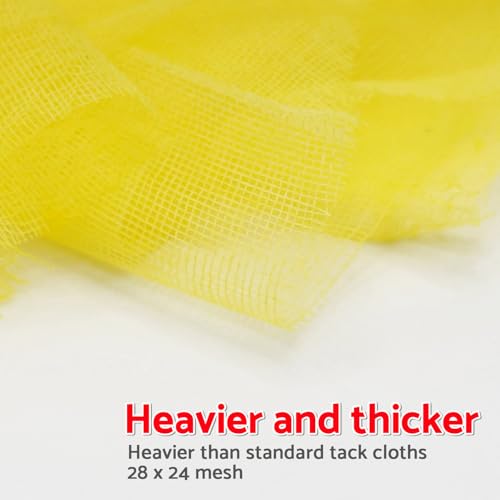 Heavy Duty Tack Cloths for Woodworking & Auto Prep - 6 Pack