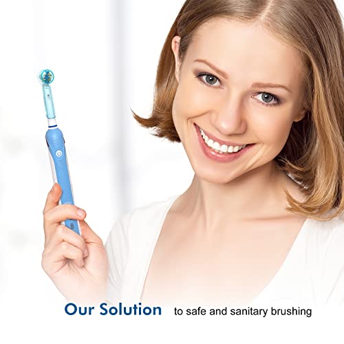 Nincha Toothbrush Head Covers for Oral-B, Pack of 6 Multi-Color Caps