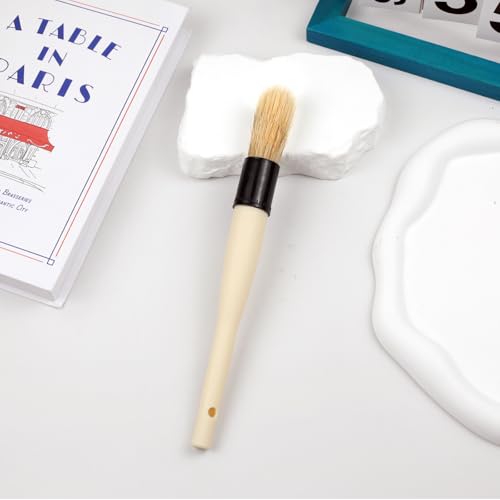 Tienyuu Boar Hair Car Detailing Brushes - Soft Bristle Vent & Dash Tool