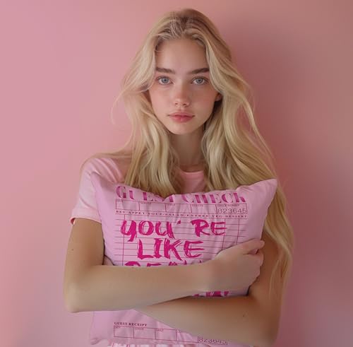 Pretty Hot Pink Throw Pillow Cover 18x18 | Coquette Decor