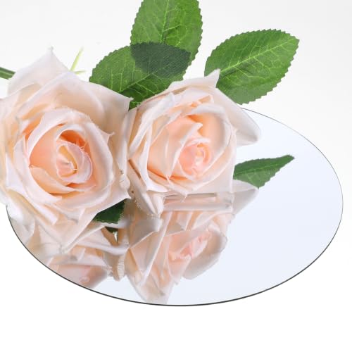 Self-Adhesive Acrylic Wall Mirror Stickers - 10 Pack, 6x6 Inches Home Decor