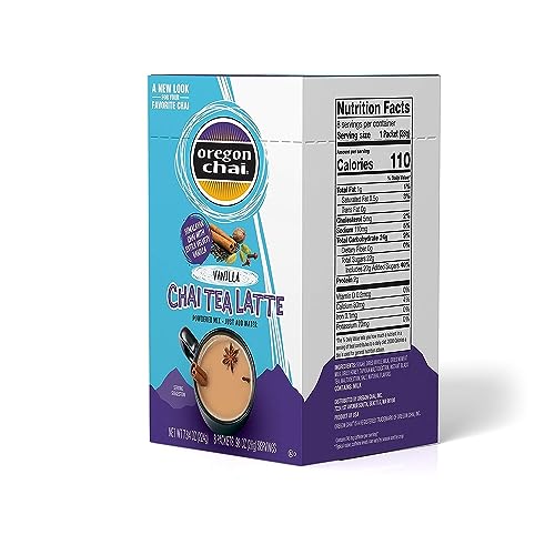 Oregon Chai Vanilla Dry Chai Latte Mix - 48 Packets