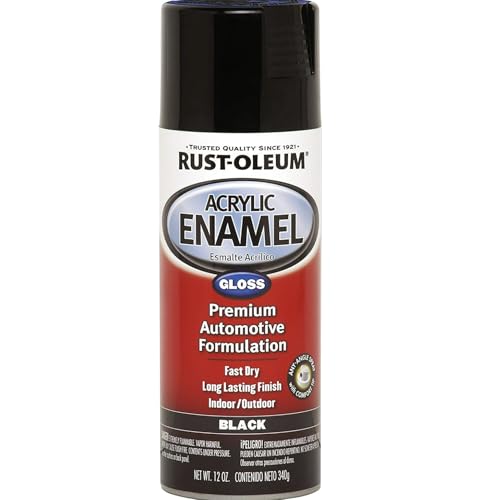 Rust-Oleum Automotive Acrylic Enamel Spray - Black Gloss, 12 oz