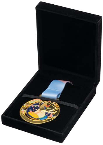 COWFEX Single Medal Display Box - Premium Black Velvet Organizer Case