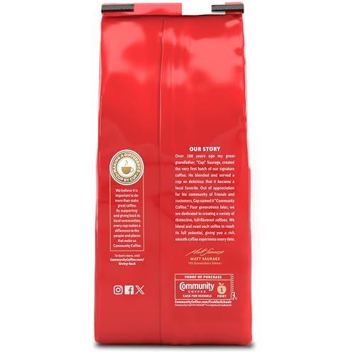 Community Coffee First Light Blend, Light Roast Ground Coffee, 12 oz (6 Pack)