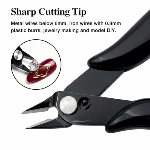 Hair Extension Keratin Bond Cutter Tool - Spring-Loaded Mini Pliers