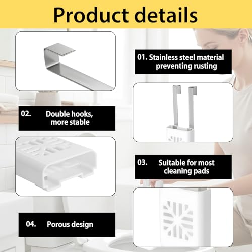 Toilet Tank Tablet Holder - White 1PCS | Hanging Cleaner & Deodorizer