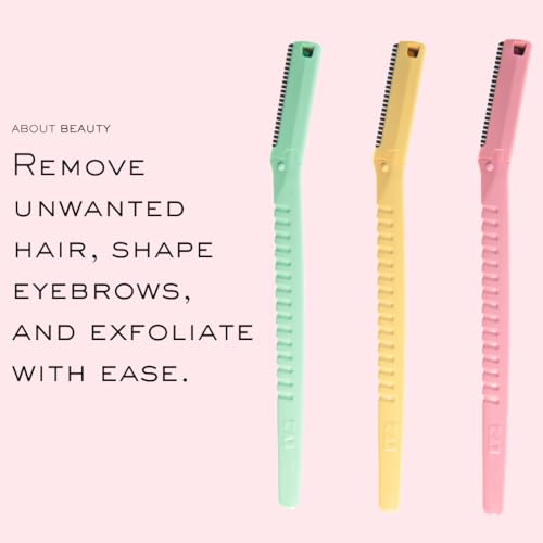 About Beauty Face N Brow Facial Razors and Dermaplaning Tool - 3 Pack