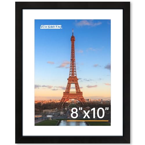 8x10 Black Picture Frame with HD Plexiglass - Versatile Display for 5x7 or 8x10 Photos