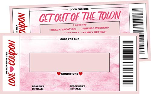 18 Unique Watercolor Love Voucher Cards for Couples