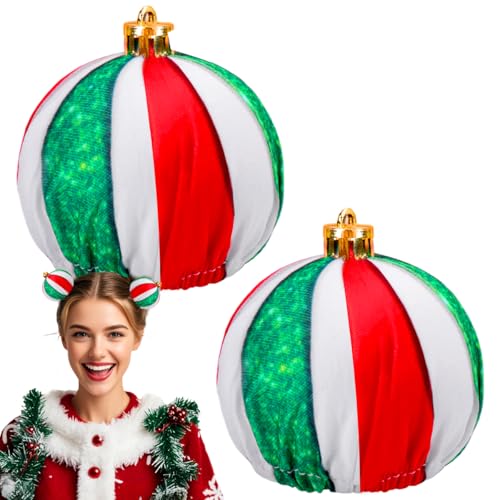 Christmas Space Buns Hair Clips - 2PCS Festive Holiday Hair Accessories