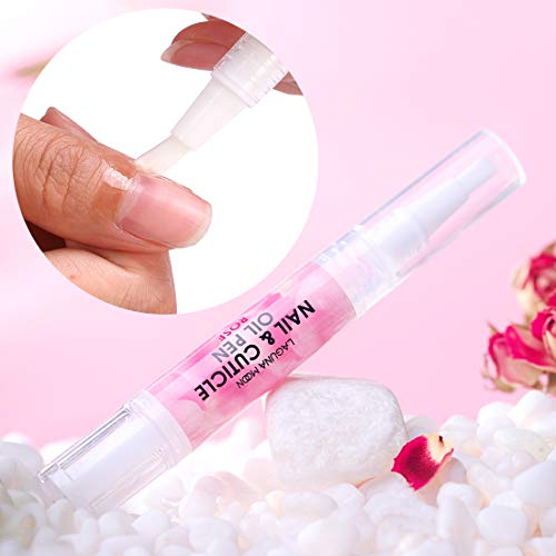 Lagunamoon Rose Cuticle Oil Pen for Nail Care & Growth - 5ml