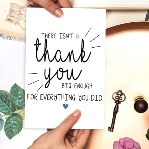 Funny Thank You Card for Boss, Teacher, Doctor, Nurse - 8x5.3in