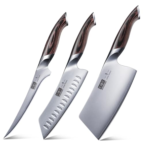 Japanese High Carbon Steel Vegetable and Meat Cleaver Kitchen Knife