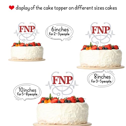 Congrats Grad Cake Topper for Nursing School | Future Nurse Decoration