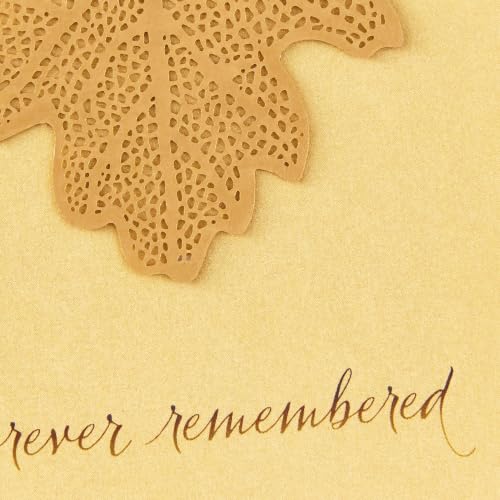Hallmark Sympathy Card - Forever Remembered (White) - Thoughtful Condolence Note