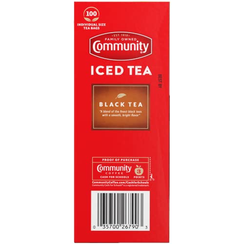 Community Coffee Porch Breeze Orange Pekoe Black Tea Bags - 100 Count (Pack of 12)