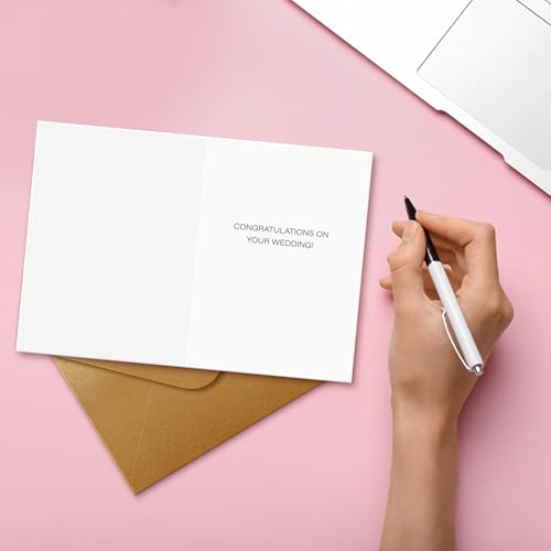 Sweetzer & Orange Premium Wedding Greeting Card with Gold Foil