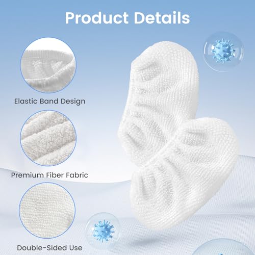 Granarbol 8-Pack Reusable Microfiber Steam Mop Pads - Universal Fit