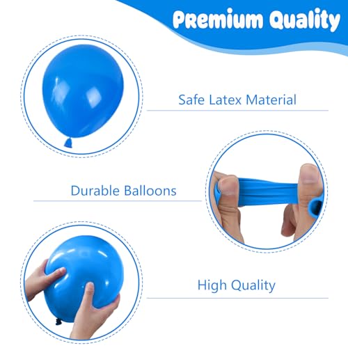 12 Inch Baseball Print Balloons - Red, Blue & White Party Decor