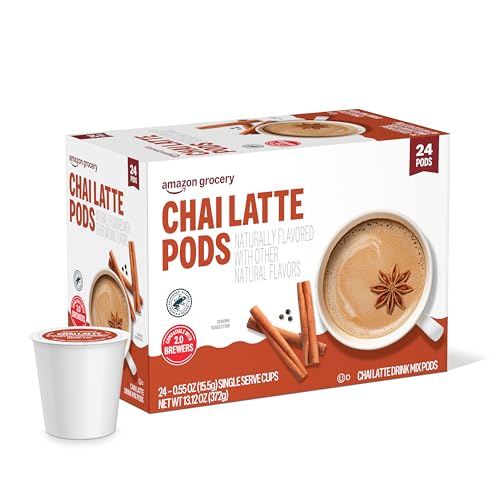 Happy Belly Chai Latte Tea Pods for K-Cup Brewers, 24 Count