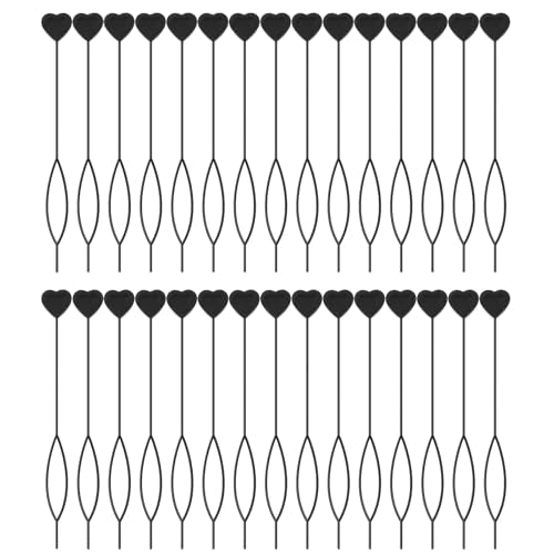 Chsoejuf 30PCS Topsy Tail Hair Tool Set & Acrylic Bead Threaders (Black)