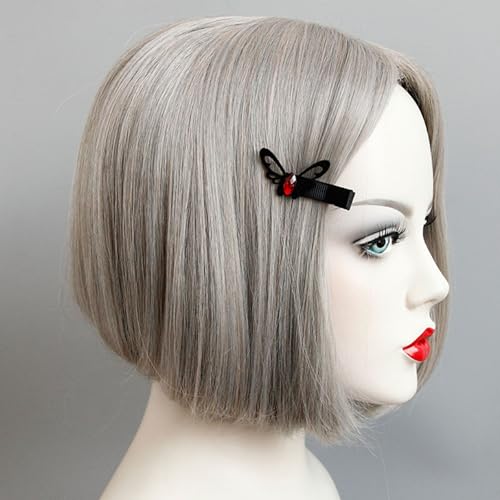 Gothic Halloween Hair Clips Bat Spider Felt Duckbill Clips Set 4Pcs