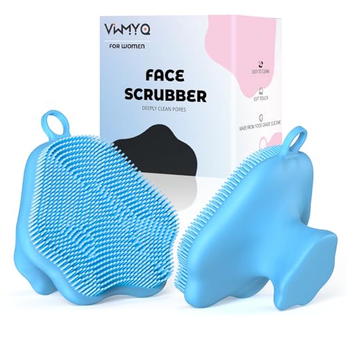 VWMYQ Silicone Face Scrubber - Gentle Exfoliating Facial Cleansing Brush