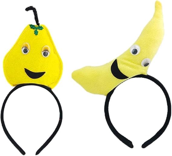 Mozff Plush Banana Headband Cute Fruit Hair Accessory for Women