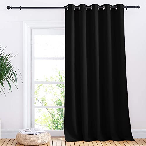 NICETOWN Blackout Patio Door Curtain - 70"W x 95"L Thermal Insulated Drape