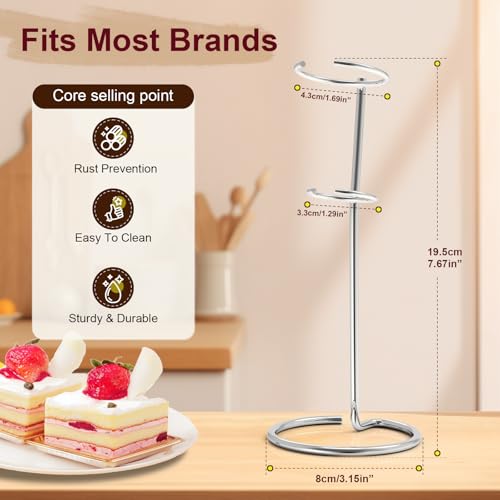 HOMEXUP Milk Frother Stand - Universal Heavy Duty Holder for Handheld Frothers