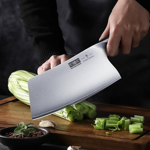 Japanese High Carbon Steel Vegetable and Meat Cleaver Kitchen Knife