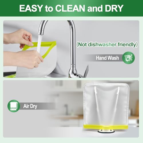 Reusable Freezer Bags - 10 Pack Leak-Proof Quart Storage Bags